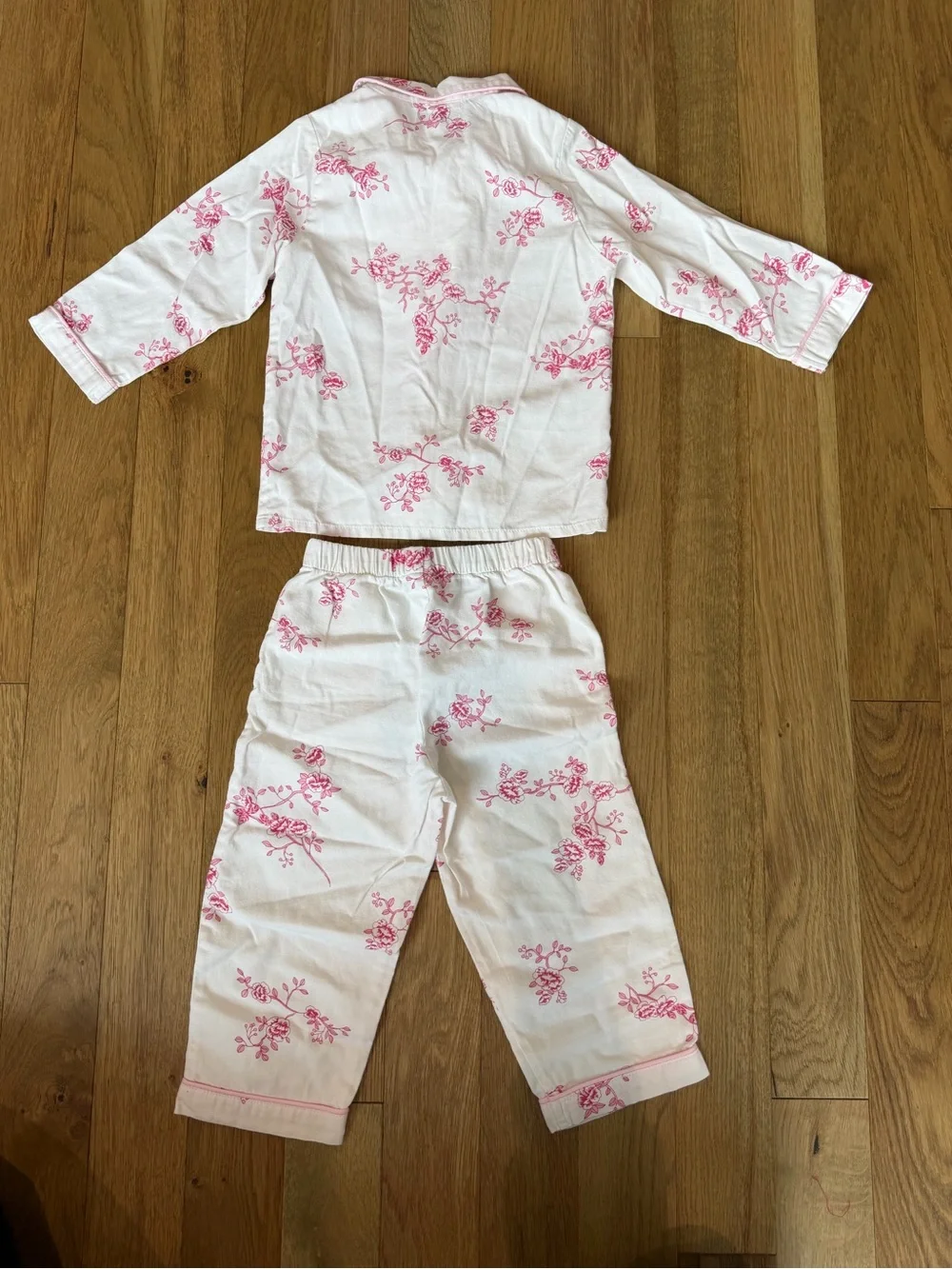 😴 Petite Plume English Rose Girls Pajama Set - Size 3